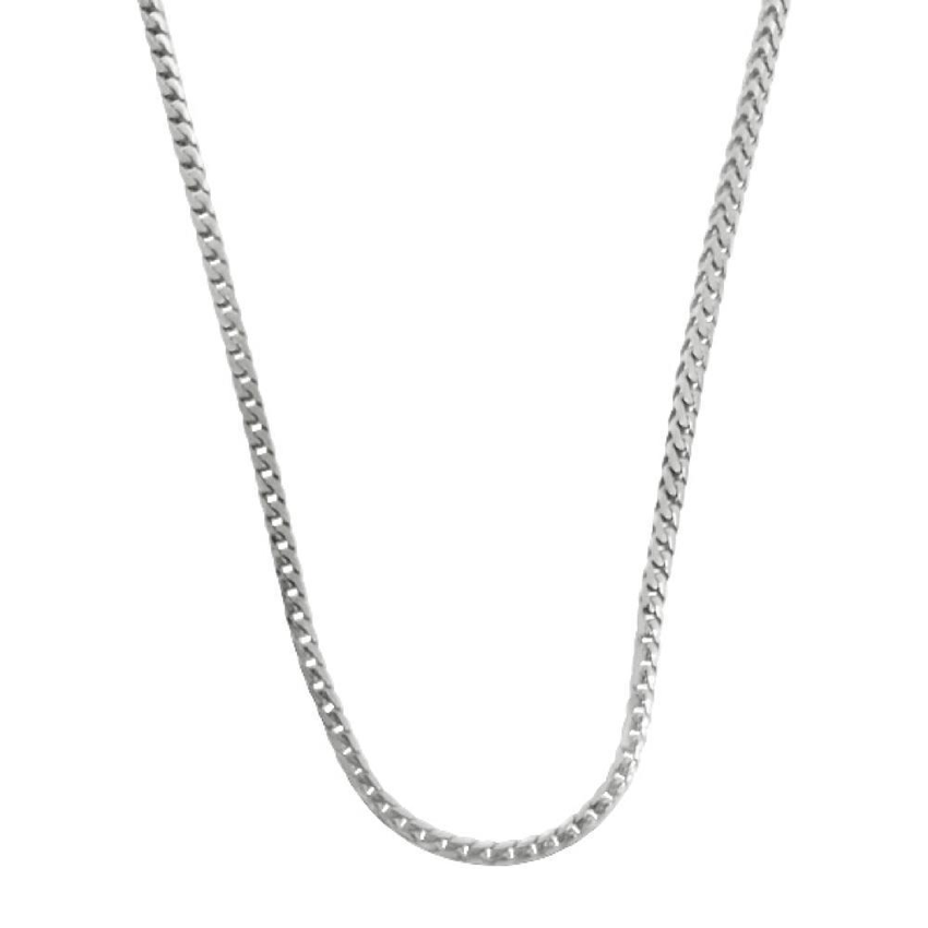 .925 Sterling Silver 1.5MM Franco Chain Rhodium
