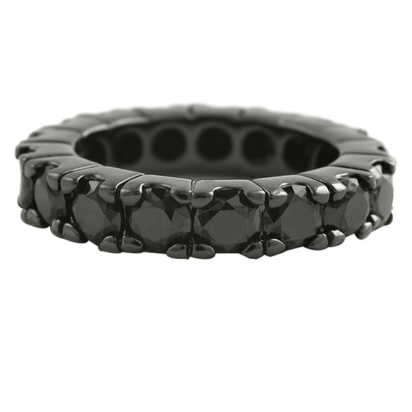 Eternity CZ Black Ring