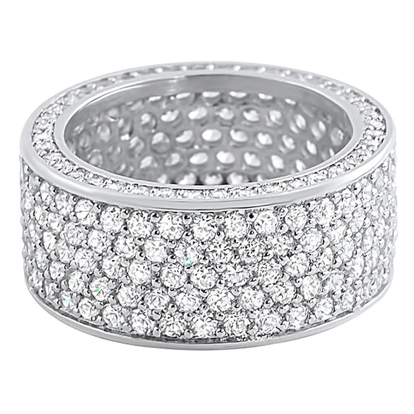 360 Eternity CZ Ring Rhodium