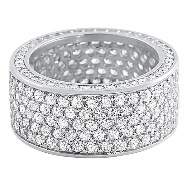 360 Eternity CZ Ring Rhodium