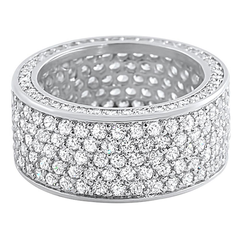 360 Eternity CZ Ring Rhodium