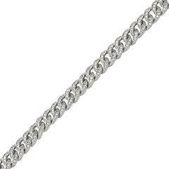 .925 Silver 6MM CZ Bling Bling Cuban Links Chain in Rhodium