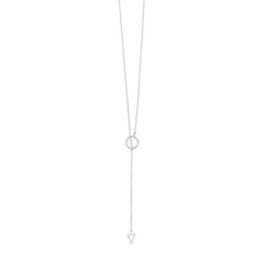 24" Multishape Lariat Necklace