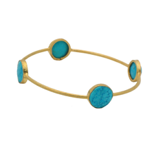 Golden Turquoise Bangle