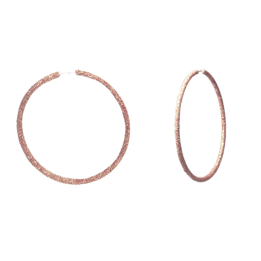 Sparkling  Glitter Hoop Earrings