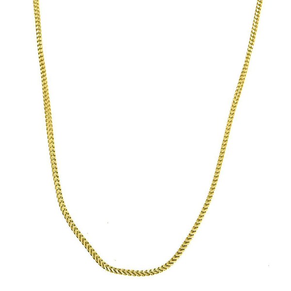 .925 Sterling Silver 1MM Franco Chain Gold