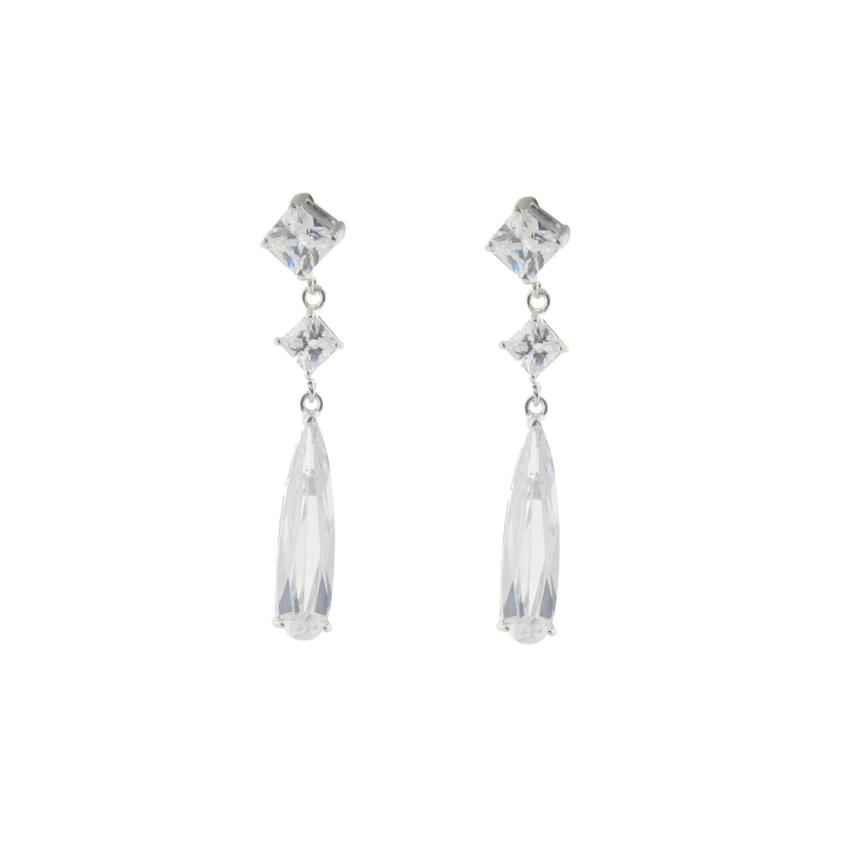 Bridal Baguette Earrings