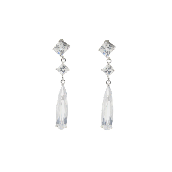 Bridal Baguette Earrings