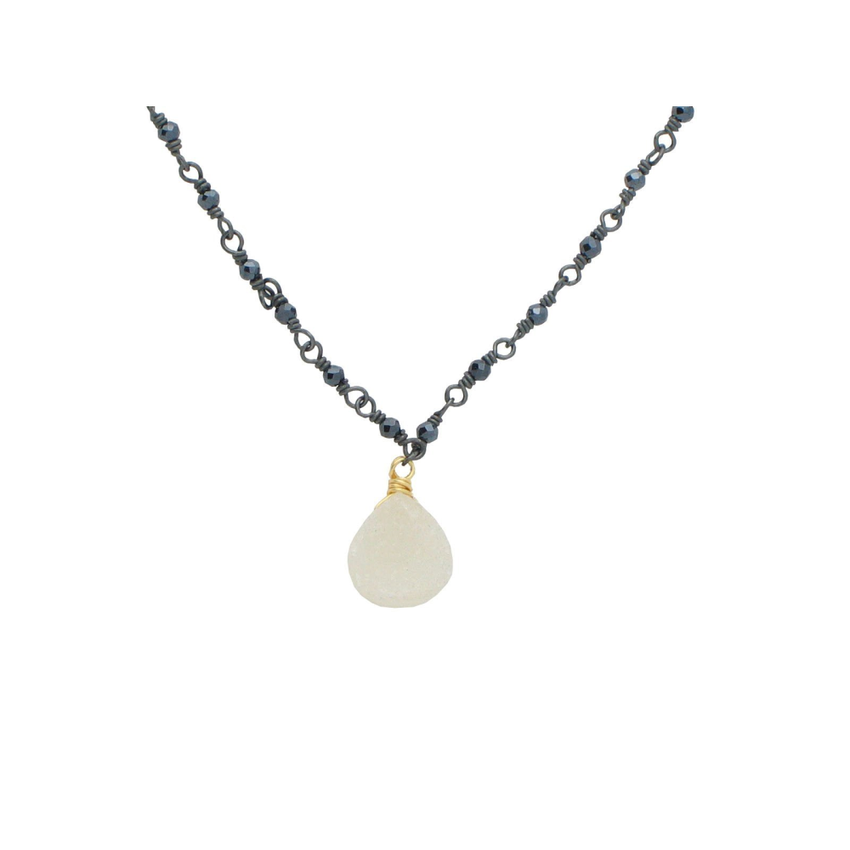 Mini Lightbulb Druzy Necklace