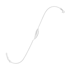 11" + 1" Sideways Feather Anklet