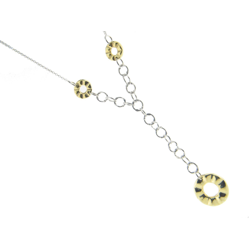 Three Ring Lariat Necklace