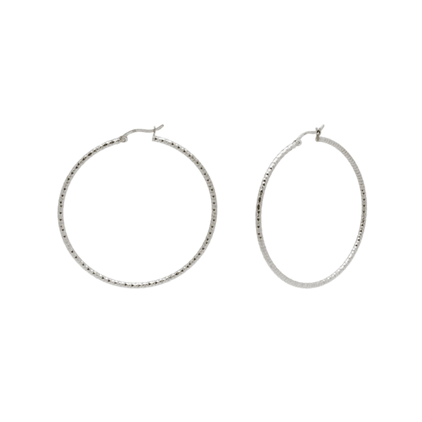 Diamante Cut Hoops (40mm)