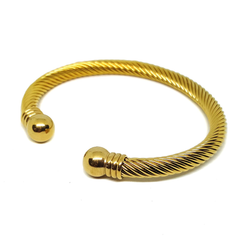 (4-5063-h6) Stainless Steel Cable Wire Balance Bangle.