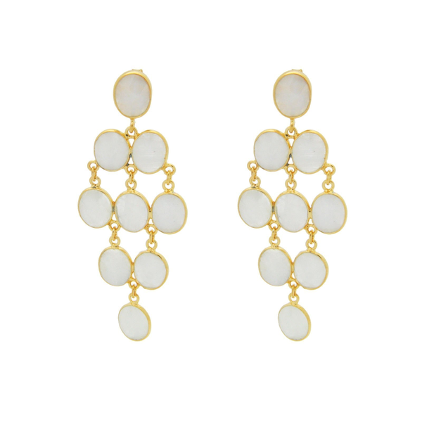 Moonstone Chandelier Earrings