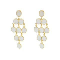 Moonstone Chandelier Earrings
