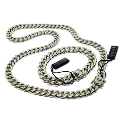 (4-60xx-2-h4) Stainless Steel Cuban Link with Superior Lock.