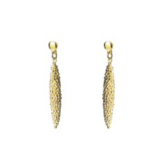 Diamond Cut Golden Submarine Earrings