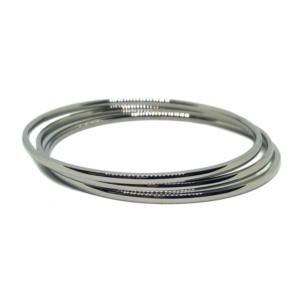 (4-5056-h6) Stainless Steel Stack-able Bangles, 2mm.
