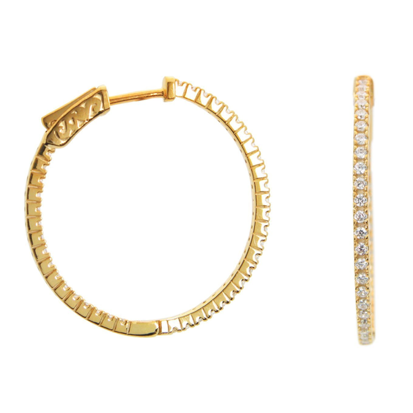 , In & Out Gold Earrings