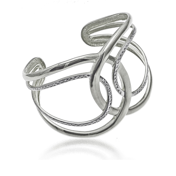 Sterling Silver Cuff Bangle Bracelet