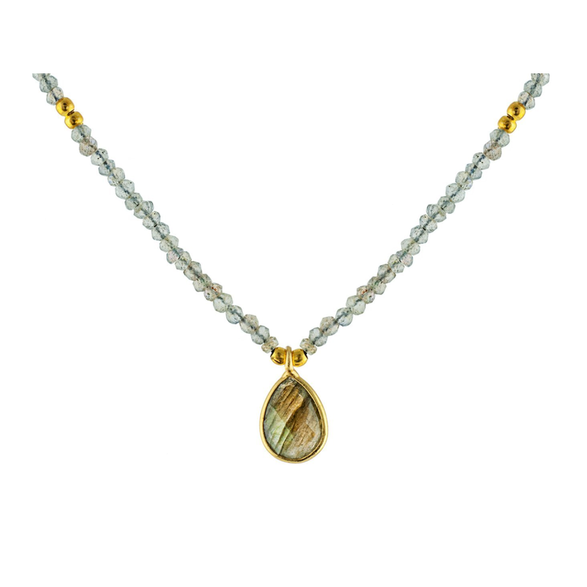 Labradorite Choker and Earring Set