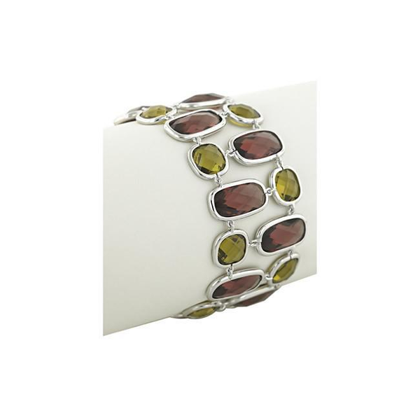 Amethyst and Olive Fashionista Bracelet