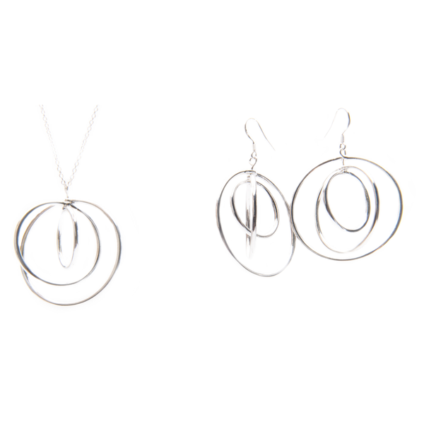 Vitru Sterling Silver Circles Earrings
