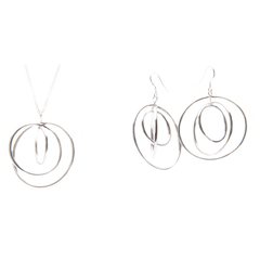 Vitru Sterling Silver Circles Earrings