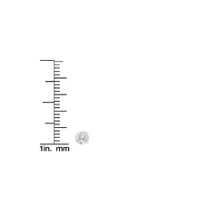 14k White Gold 1ct. TDW Solitaire Diamond Stud Earrings (G-H,I1-I2)