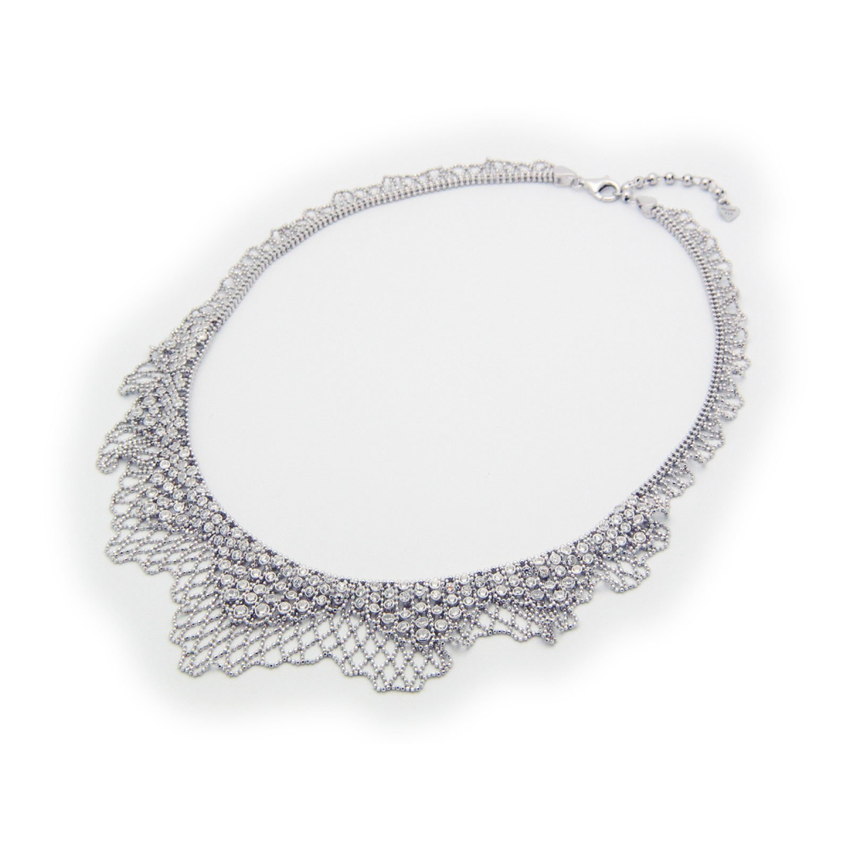 Bridal Silk Collar Necklace