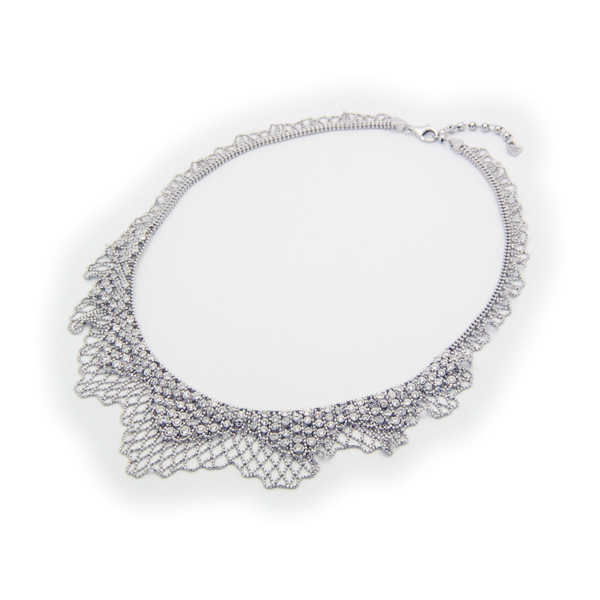 Bridal Silk Collar Necklace