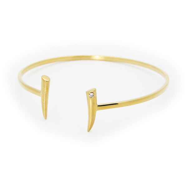 Sparkling Golden Horns Bangle