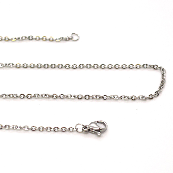 (mnec-928-h9) Stainless Steel Rolo Link Chain, 2.5mm.