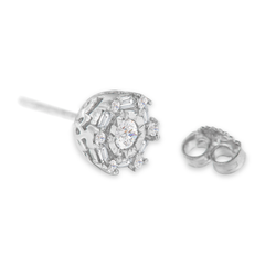 10K White Gold 1/2ct TDW Diamond Stud Earring (I-J, I3)