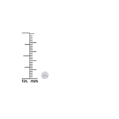 14K White Gold 1.00ct TDW Round-Cut Diamond Solitaire Certified Stud Earrings (H-I, SI2-I1)