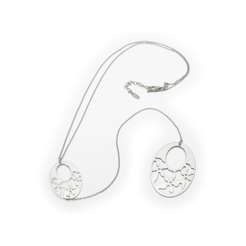 Laser Cut Oval Engravings Lariat