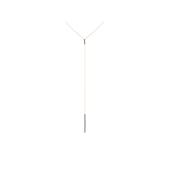 Long CZ  Lariat Necklace