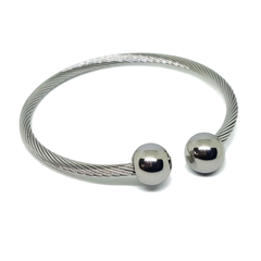 (4-5064-h5-1) Stainless Steel Wire Balance Bangle.