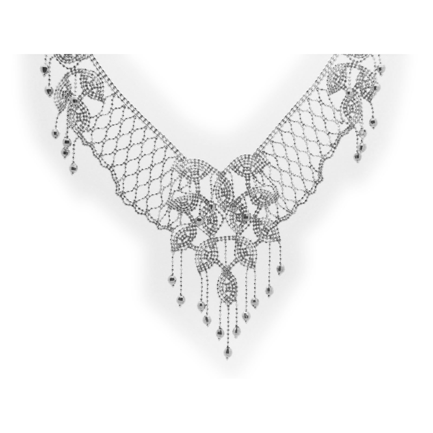 Princess Silk Collar Necklace