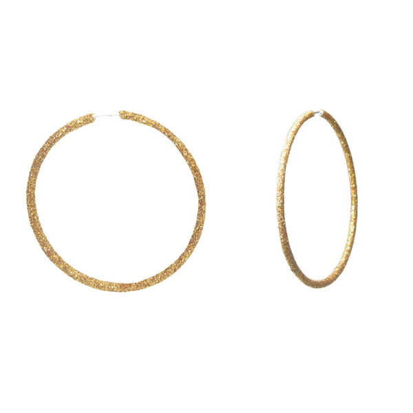 Sparkling  Glitter Hoop Earrings