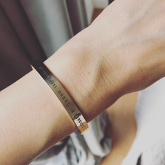 "MY FAVORITE BREED IS RESCUED" - Cuff Bracelet