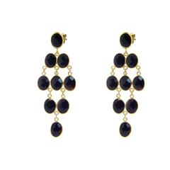 Black Onyx Chandelier Earrings