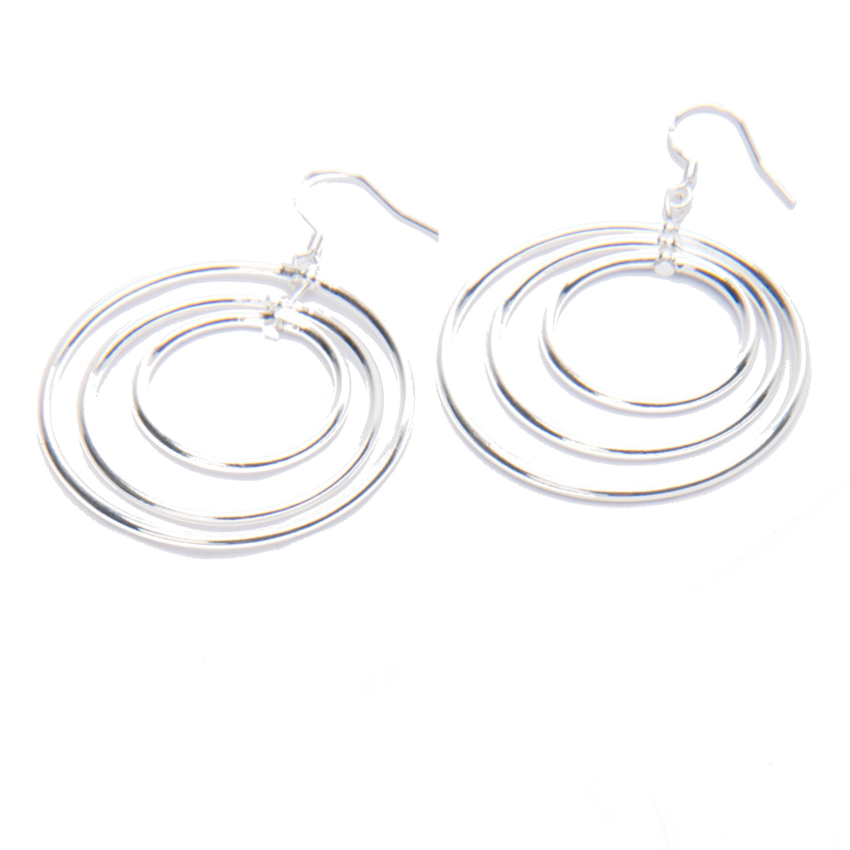 Vitru Sterling Silver Circles Earrings