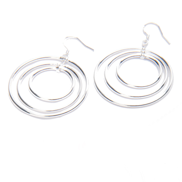 Vitru Sterling Silver Circles Earrings