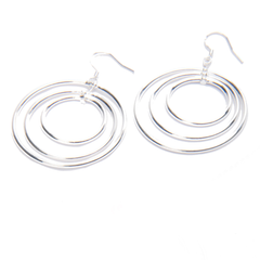 Vitru Sterling Silver Circles Earrings